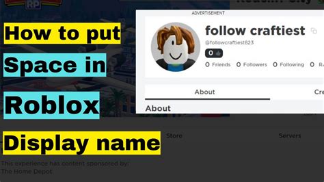 How to get spaces in your username .